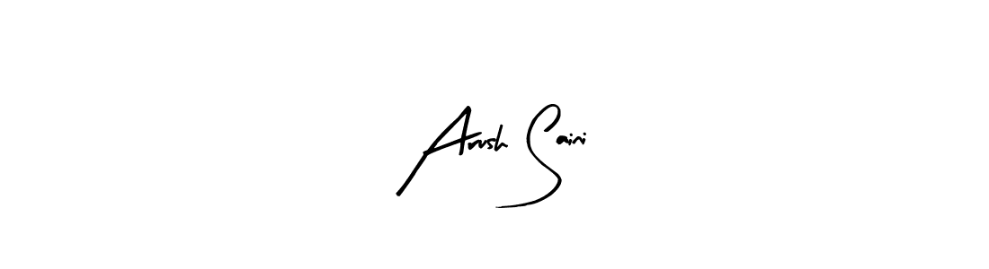 Design your own signature with our free online signature maker. With this signature software, you can create a handwritten (Arty Signature) signature for name Arush Saini. Arush Saini signature style 8 images and pictures png