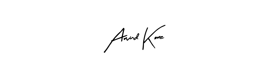 Make a beautiful signature design for name Arvind Kore. Use this online signature maker to create a handwritten signature for free. Arvind Kore signature style 8 images and pictures png