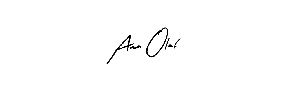Create a beautiful signature design for name Arwa Otaif. With this signature (Arty Signature) fonts, you can make a handwritten signature for free. Arwa Otaif signature style 8 images and pictures png