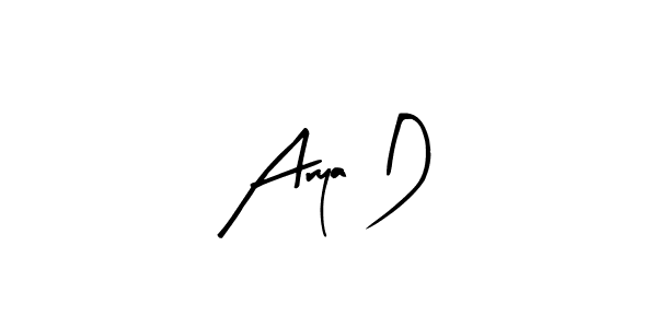 Here are the top 10 professional signature styles for the name Arya D. These are the best autograph styles you can use for your name. Arya D signature style 8 images and pictures png