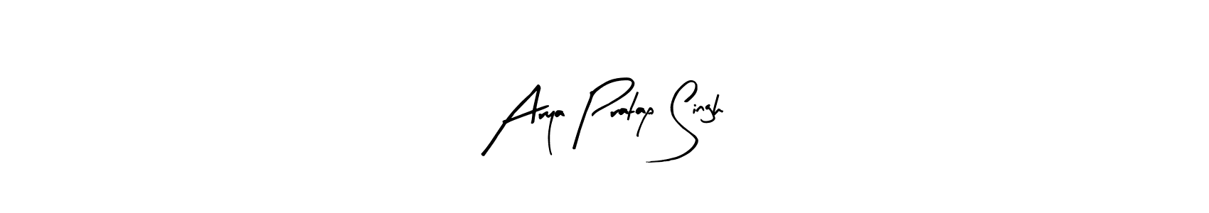 How to make Arya Pratap Singh name signature. Use Arty Signature style for creating short signs online. This is the latest handwritten sign. Arya Pratap Singh signature style 8 images and pictures png