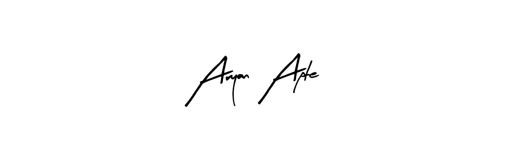 Here are the top 10 professional signature styles for the name Aryan Apte. These are the best autograph styles you can use for your name. Aryan Apte signature style 8 images and pictures png