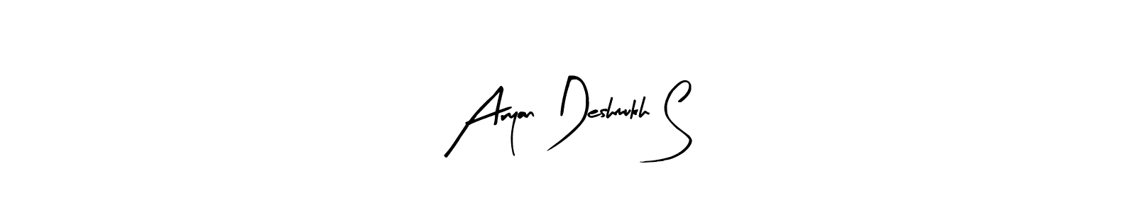 Make a beautiful signature design for name Aryan Deshmukh S. Use this online signature maker to create a handwritten signature for free. Aryan Deshmukh S signature style 8 images and pictures png