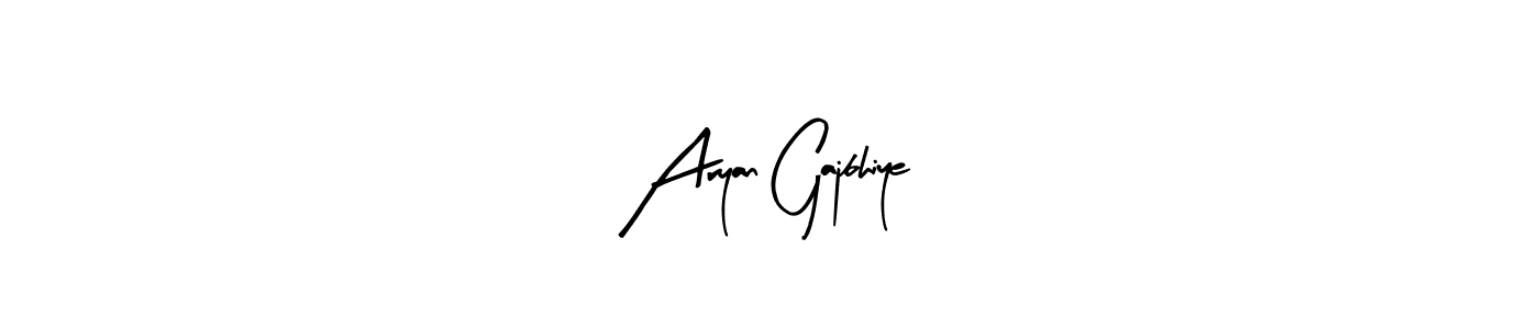 You should practise on your own different ways (Arty Signature) to write your name (Aryan Gajbhiye) in signature. don't let someone else do it for you. Aryan Gajbhiye signature style 8 images and pictures png