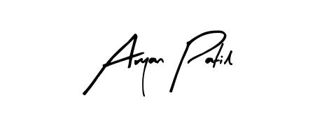 The Arty Signature font transforms the name Aryan Patil into an executive sign with sharp precision and distinguished character. Aryan Patil signature style 8 images and pictures png