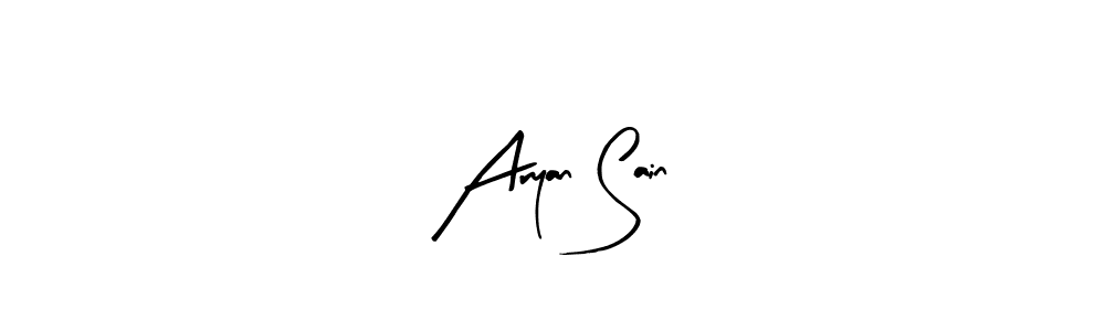 How to make Aryan Sain name signature. Use Arty Signature style for creating short signs online. This is the latest handwritten sign. Aryan Sain signature style 8 images and pictures png