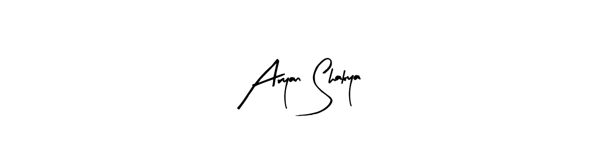 Use a signature maker to create a handwritten signature online. With this signature software, you can design (Arty Signature) your own signature for name Aryan Shakya. Aryan Shakya signature style 8 images and pictures png