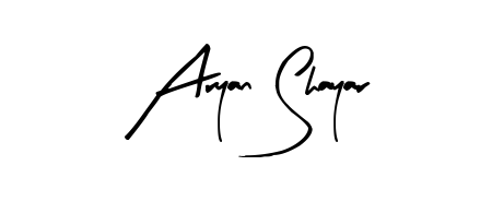Make your name Aryan Shayar memorable on every contract using Arty Signature autograph style. Instant transparent background export available. Aryan Shayar signature style 8 images and pictures png