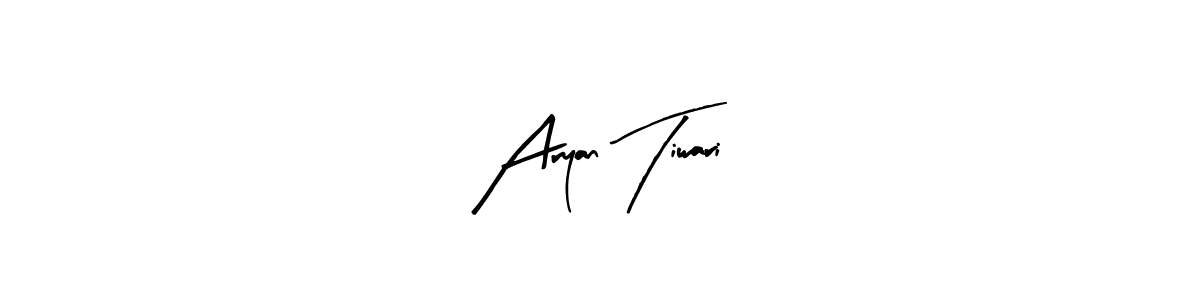 if you are searching for the best signature style for your name Aryan Tiwari. so please give up your signature search. here we have designed multiple signature styles  using Arty Signature. Aryan Tiwari signature style 8 images and pictures png