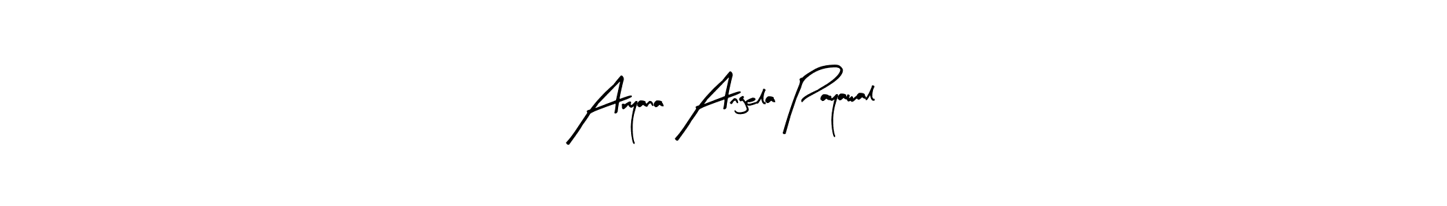 The best way (Arty Signature) to make a short signature is to pick only two or three words in your name. The name Aryana Angela Payawal include a total of six letters. For converting this name. Aryana Angela Payawal signature style 8 images and pictures png