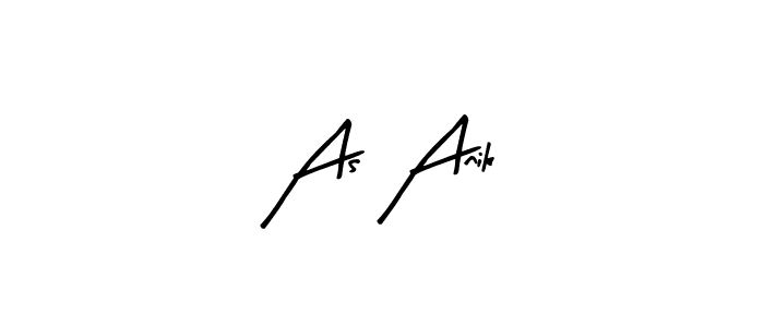 How to make As Anik signature? Arty Signature is a professional autograph style. Create handwritten signature for As Anik name. As Anik signature style 8 images and pictures png