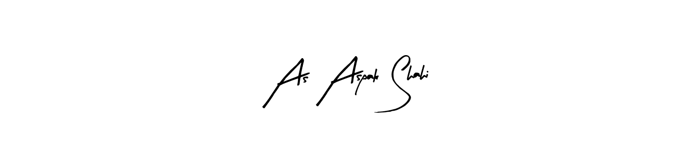 Similarly Arty Signature is the best handwritten signature design. Signature creator online .You can use it as an online autograph creator for name As Aspak Shahi. As Aspak Shahi signature style 8 images and pictures png