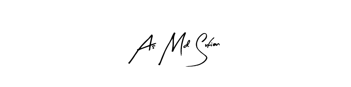 The best way (Arty Signature) to make a short signature is to pick only two or three words in your name. The name As Md Sufian include a total of six letters. For converting this name. As Md Sufian signature style 8 images and pictures png