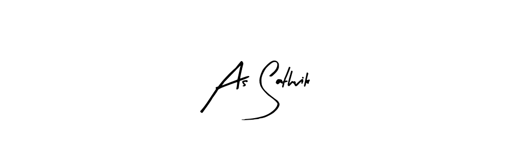 Similarly Arty Signature is the best handwritten signature design. Signature creator online .You can use it as an online autograph creator for name As Sathvik. As Sathvik signature style 8 images and pictures png