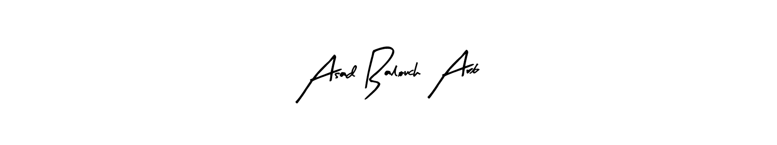 You can use this online signature creator to create a handwritten signature for the name Asad Balouch Arb. This is the best online autograph maker. Asad Balouch Arb signature style 8 images and pictures png