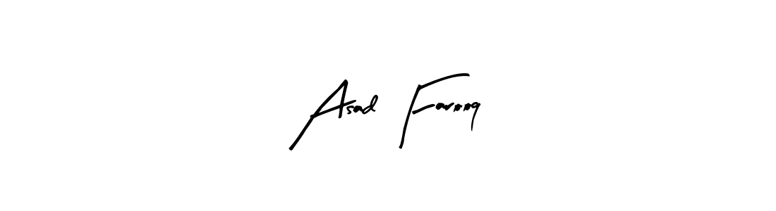 Also You can easily find your signature by using the search form. We will create Asad Farooq name handwritten signature images for you free of cost using Arty Signature sign style. Asad Farooq signature style 8 images and pictures png