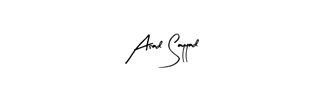 Make a beautiful signature design for name Asad Sayyad. Use this online signature maker to create a handwritten signature for free. Asad Sayyad signature style 8 images and pictures png