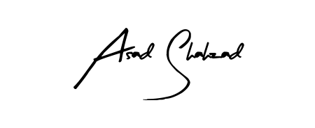 A stylish, flowing autograph style designed for name Asad Shahzad using Arty Signature typography. Perfect for digital creative projects. Asad Shahzad signature style 8 images and pictures png