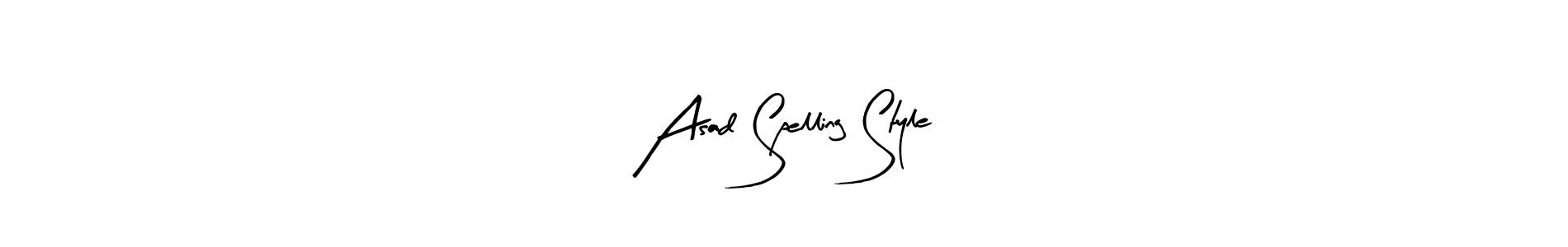 Design your own signature with our free online signature maker. With this signature software, you can create a handwritten (Arty Signature) signature for name Asad Spelling Style. Asad Spelling Style signature style 8 images and pictures png