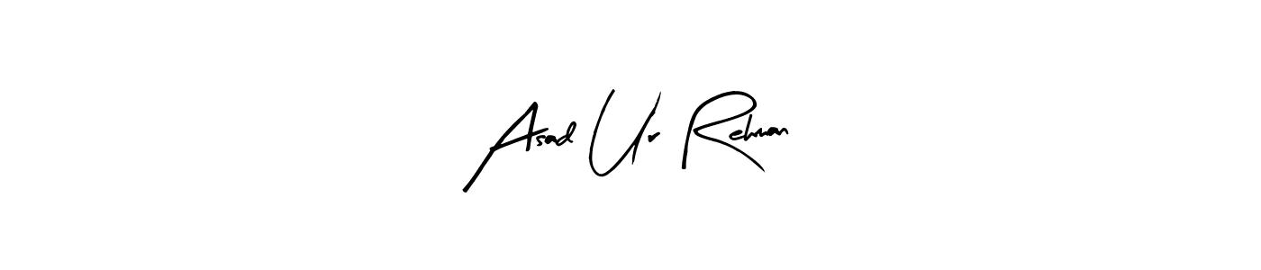 Use a signature maker to create a handwritten signature online. With this signature software, you can design (Arty Signature) your own signature for name Asad Ur Rehman. Asad Ur Rehman signature style 8 images and pictures png