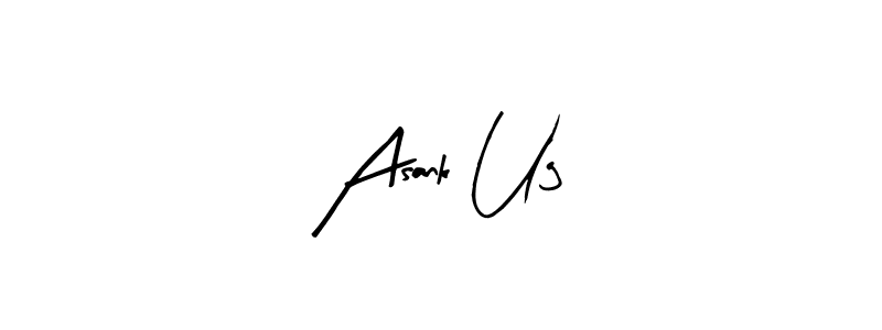 Make a beautiful signature design for name Asank Ug. With this signature (Arty Signature) style, you can create a handwritten signature for free. Asank Ug signature style 8 images and pictures png