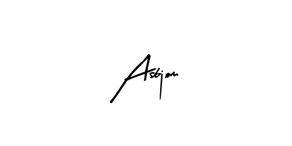 Asbjom stylish signature style. Best Handwritten Sign (Arty Signature) for my name. Handwritten Signature Collection Ideas for my name Asbjom. Asbjom signature style 8 images and pictures png