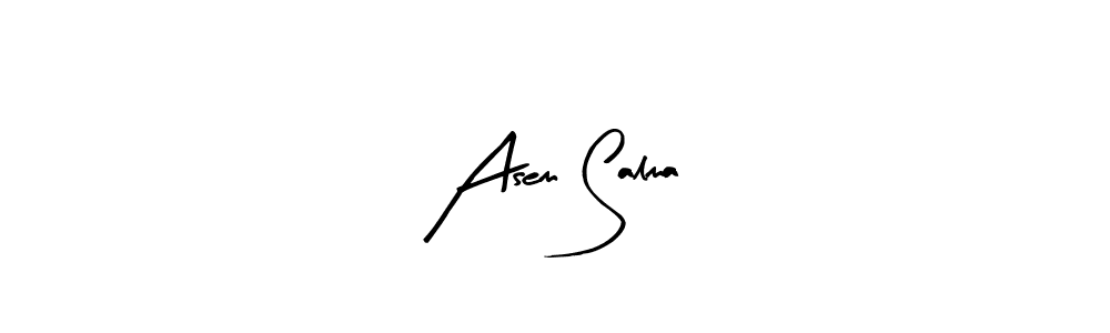 Similarly Arty Signature is the best handwritten signature design. Signature creator online .You can use it as an online autograph creator for name Asem Salma. Asem Salma signature style 8 images and pictures png