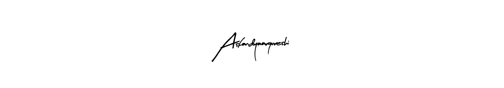 Design your own signature with our free online signature maker. With this signature software, you can create a handwritten (Arty Signature) signature for name Asfandyaarqureshi. Asfandyaarqureshi signature style 8 images and pictures png