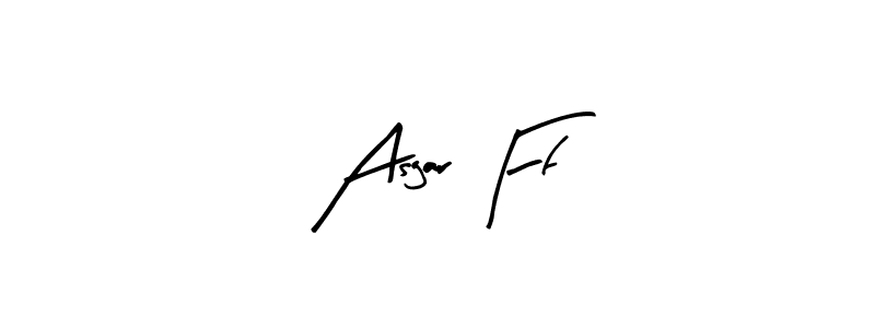 if you are searching for the best signature style for your name Asgar Ff. so please give up your signature search. here we have designed multiple signature styles  using Arty Signature. Asgar Ff signature style 8 images and pictures png