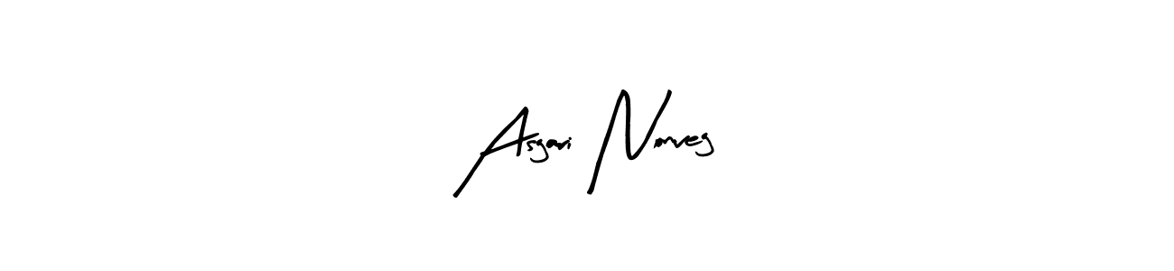 Similarly Arty Signature is the best handwritten signature design. Signature creator online .You can use it as an online autograph creator for name Asgari Nonveg. Asgari Nonveg signature style 8 images and pictures png