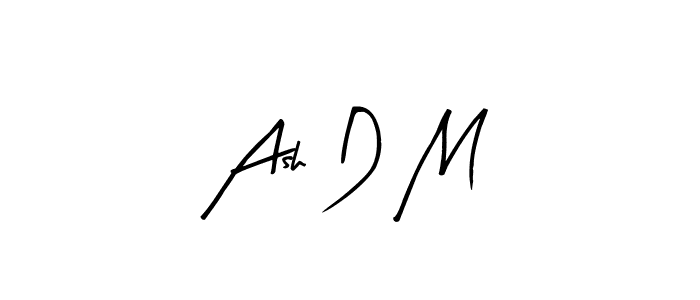 Also You can easily find your signature by using the search form. We will create Ash D M name handwritten signature images for you free of cost using Arty Signature sign style. Ash D M signature style 8 images and pictures png