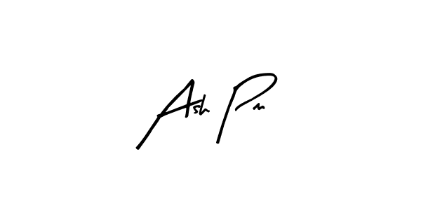 How to make Ash Pm signature? Arty Signature is a professional autograph style. Create handwritten signature for Ash Pm name. Ash Pm signature style 8 images and pictures png