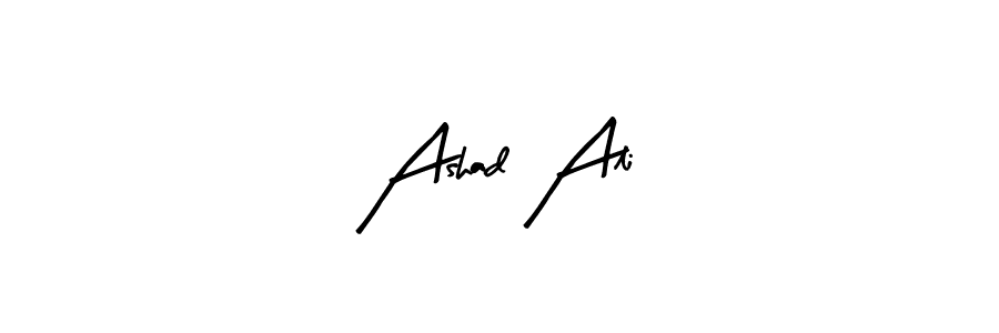 How to make Ashad Ali name signature. Use Arty Signature style for creating short signs online. This is the latest handwritten sign. Ashad Ali signature style 8 images and pictures png