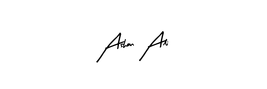 The best way (Arty Signature) to make a short signature is to pick only two or three words in your name. The name Ashan Ali include a total of six letters. For converting this name. Ashan Ali signature style 8 images and pictures png