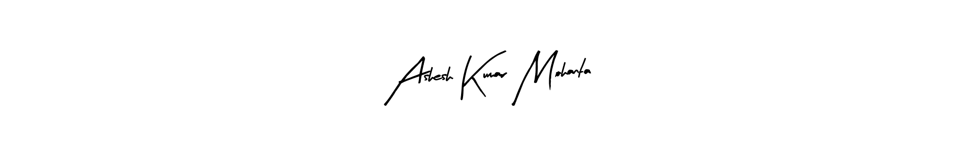 Use a signature maker to create a handwritten signature online. With this signature software, you can design (Arty Signature) your own signature for name Ashesh Kumar Mohanta. Ashesh Kumar Mohanta signature style 8 images and pictures png