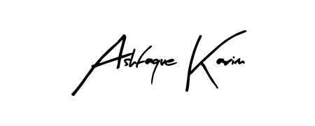 Generate high-definition signature styles for Ashfaque Karim. The Arty Signature typeface ensures crisp legibility and sophisticated design. Ashfaque Karim signature style 8 images and pictures png