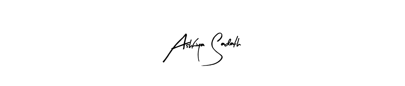 How to make Ashfiya Sadath signature? Arty Signature is a professional autograph style. Create handwritten signature for Ashfiya Sadath name. Ashfiya Sadath signature style 8 images and pictures png