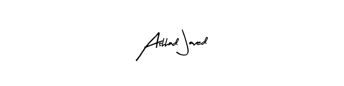 Ashhad Javed stylish signature style. Best Handwritten Sign (Arty Signature) for my name. Handwritten Signature Collection Ideas for my name Ashhad Javed. Ashhad Javed signature style 8 images and pictures png