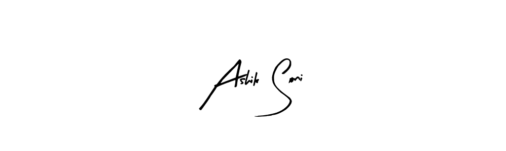 How to make Ashik Soni signature? Arty Signature is a professional autograph style. Create handwritten signature for Ashik Soni name. Ashik Soni signature style 8 images and pictures png