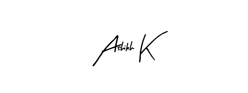 Also You can easily find your signature by using the search form. We will create Ashikh K name handwritten signature images for you free of cost using Arty Signature sign style. Ashikh K signature style 8 images and pictures png