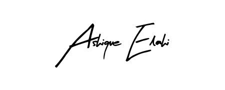 Create a personalized artistic stamp with Ashique Elahi in Arty Signature font. Perfect for visual artists, designers, and influencers. Ashique Elahi signature style 8 images and pictures png