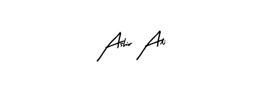How to make Ashir Ali name signature. Use Arty Signature style for creating short signs online. This is the latest handwritten sign. Ashir Ali signature style 8 images and pictures png