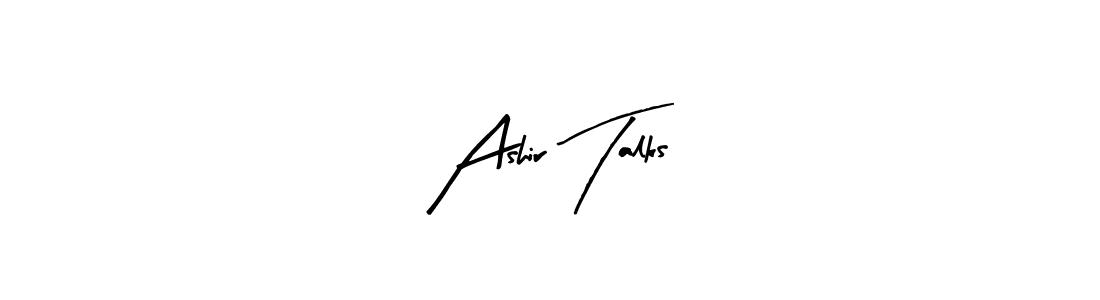 Use a signature maker to create a handwritten signature online. With this signature software, you can design (Arty Signature) your own signature for name Ashir Talks. Ashir Talks signature style 8 images and pictures png