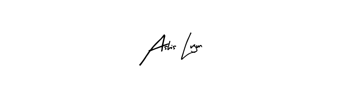 Make a beautiful signature design for name Ashis Lugun. With this signature (Arty Signature) style, you can create a handwritten signature for free. Ashis Lugun signature style 8 images and pictures png