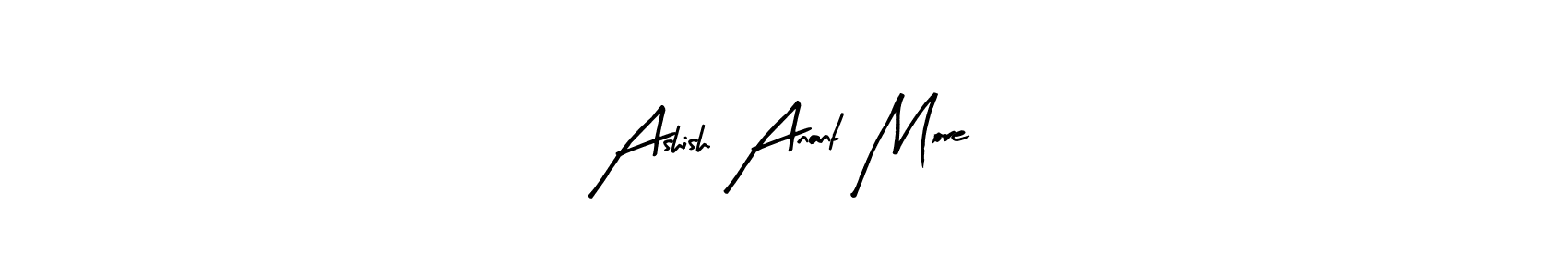 This is the best signature style for the Ashish Anant More name. Also you like these signature font (Arty Signature). Mix name signature. Ashish Anant More signature style 8 images and pictures png