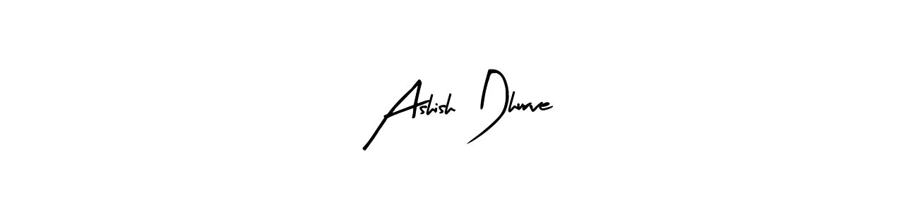 Similarly Arty Signature is the best handwritten signature design. Signature creator online .You can use it as an online autograph creator for name Ashish Dhurve. Ashish Dhurve signature style 8 images and pictures png
