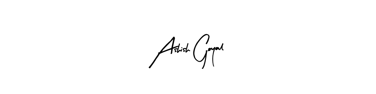 The best way (Arty Signature) to make a short signature is to pick only two or three words in your name. The name Ashish Goyal include a total of six letters. For converting this name. Ashish Goyal signature style 8 images and pictures png