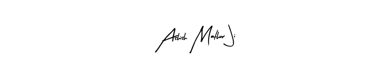Use a signature maker to create a handwritten signature online. With this signature software, you can design (Arty Signature) your own signature for name Ashish Mathur Ji. Ashish Mathur Ji signature style 8 images and pictures png
