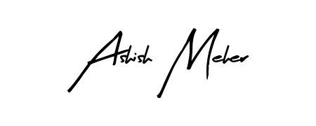 Similarly Arty Signature is the best handwritten signature design. Signature creator online. You can use it as an online autograph creator for name Ashish Meher. Ashish Meher signature style 8 images and pictures png