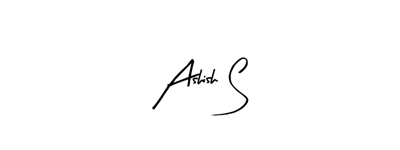 This is the best signature style for the Ashish S name. Also you like these signature font (Arty Signature). Mix name signature. Ashish S signature style 8 images and pictures png
